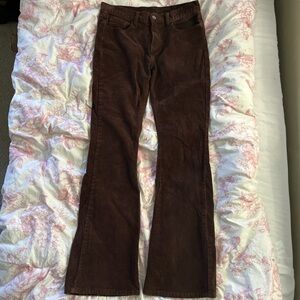 Vintage 1984 J. Galt Brown Corduroy Flared Pants